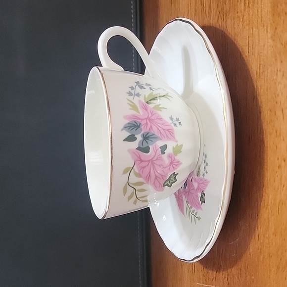 Vintage W S George Caladium Tea Coffee Cup and Saucer - Picture 1 of 5
